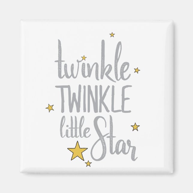 Nursery Rhymes Image Twinkle Twinkle Little Design Magnet (Framsidan)