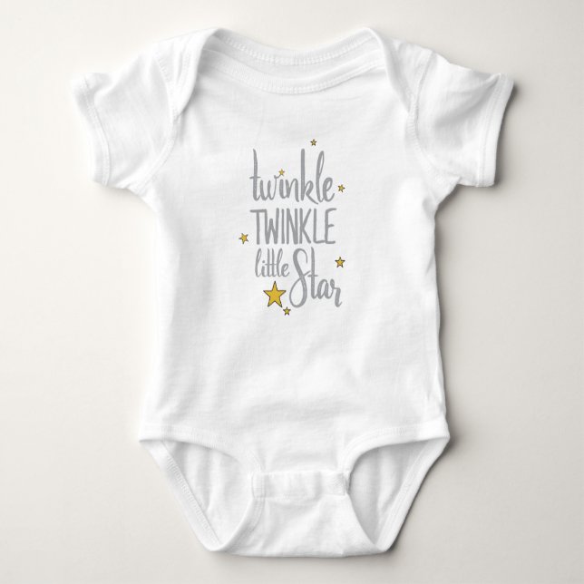 Nursery Rhymes Image Twinkle Twinkle Little Design T Shirt (Framsida)