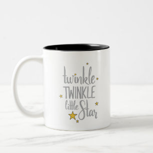 Nursery Rhymes Image Twinkle Twinkle Little Design Två-Tonad Mugg