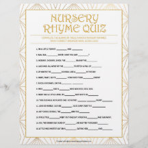 Nursery Rhymes Quiz [Golden Linjer]