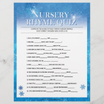 Nursery Rhymes Quiz [Snöblått]