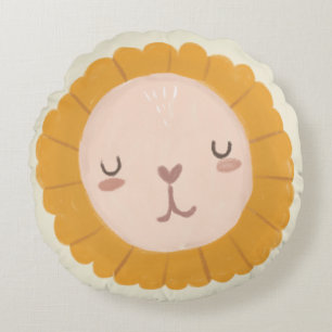 Nursery Room Cute lejonare baby Rund Kudde