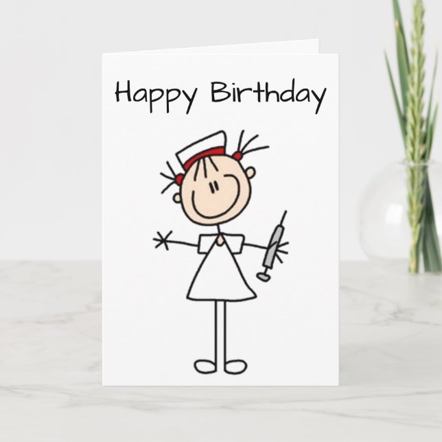 **NURSE'S BIRTHDAY** DON'T GE SHOTS-DRINK SHOTS KORT (Framsida)
