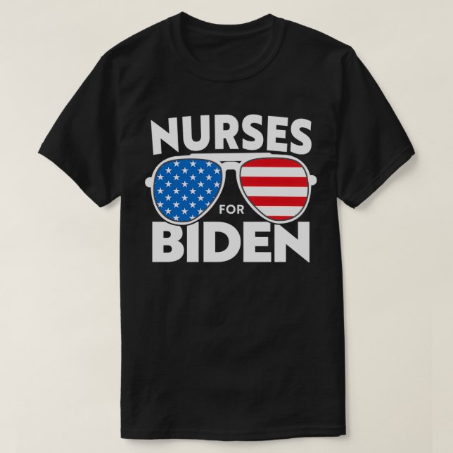 Nurses for Biden  Cool Uncle Joe Aviator Vote 2020 T Shirt (Design framsida)