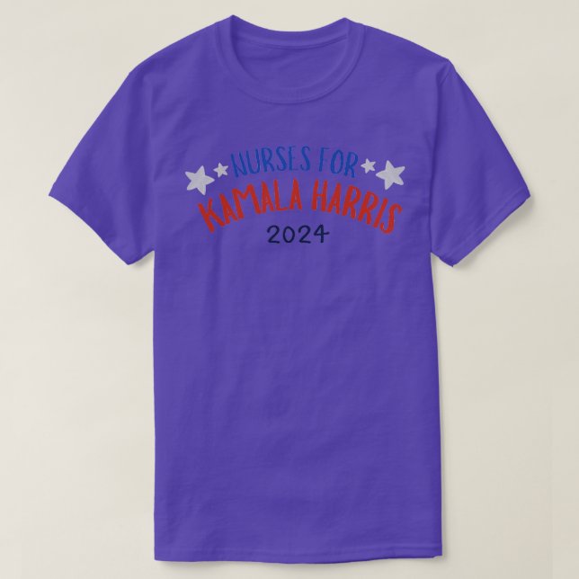 Nurses for Kamala Presidentval 2024 T Shirt (Design framsida)
