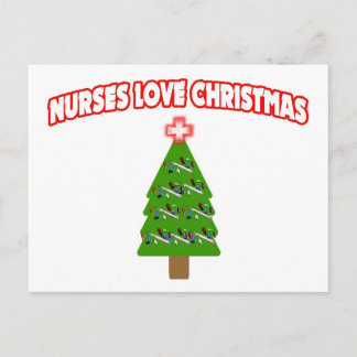 Nurses Kärlek jul Helg Vykort