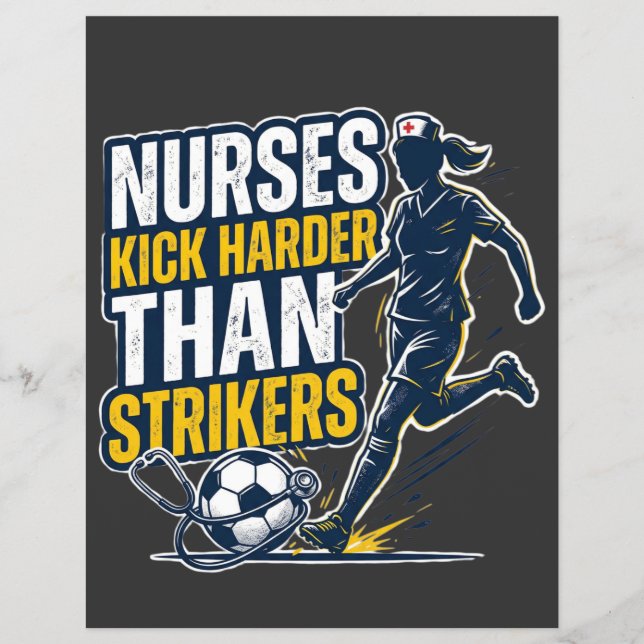 Nurses Kick Harder Than Strikers Reklamblad (Framsidan)