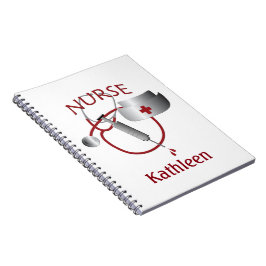 Nurses Namn Nurse Anpassningsbar Notebook Anteckningsbok Med Spiral