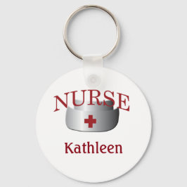 Nurses Namn Nurse Button Keychain Nyckelring