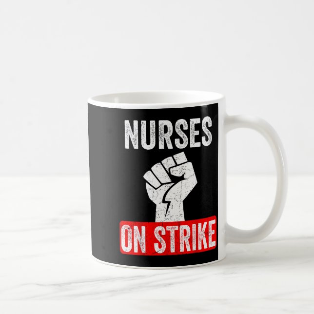 Nurses On Strike Nnu National Nurses United Staffi Kaffemugg (Höger)