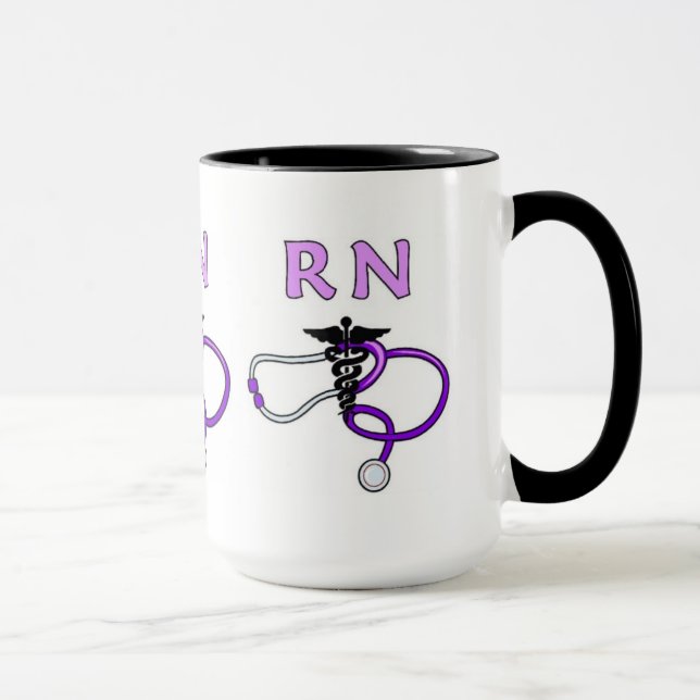 Nurses RN Stethoscope Mugg (Höger)