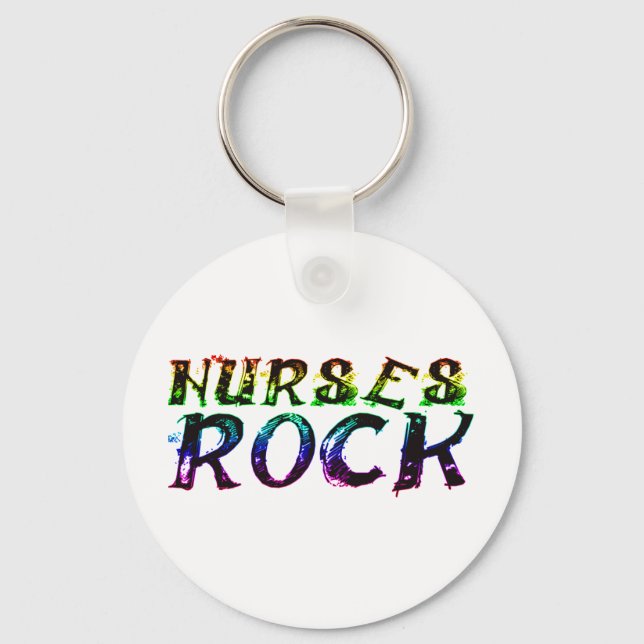 NURSES STEN MED FÄRG NYCKELRING (Framsida)