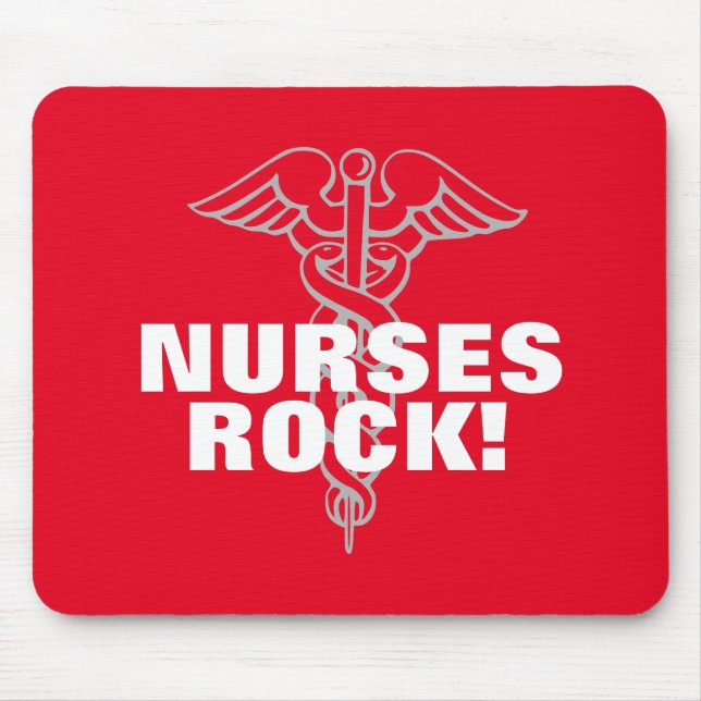 NURSES STEN mousepad | Vårddagspresent Musmatta (Framsidan)