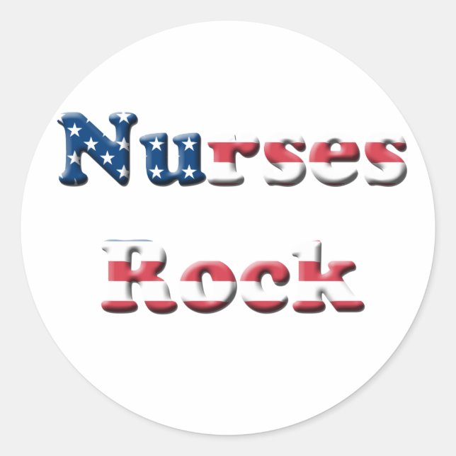 NURSES STEN RUNT KLISTERMÄRKE (Framsida)