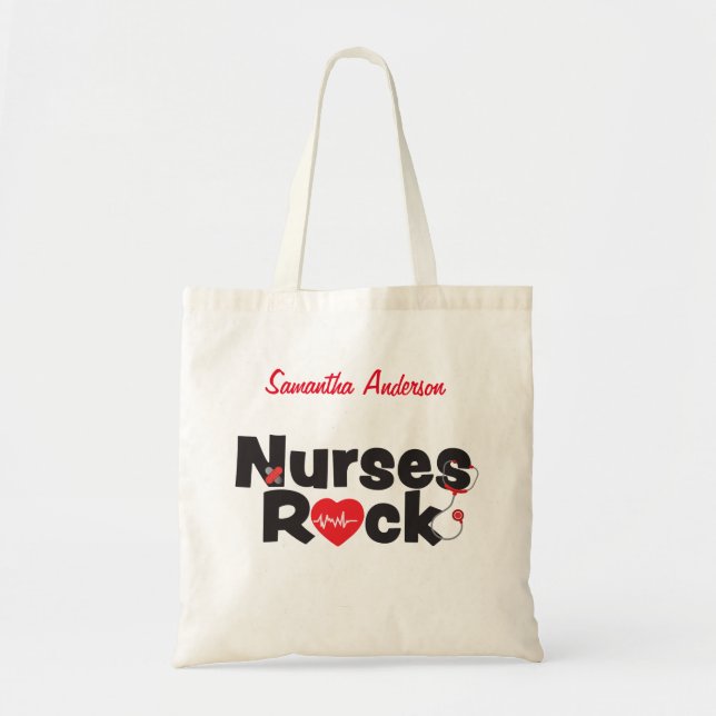 Nurses Sten Tote Tygkasse (Framsidan)