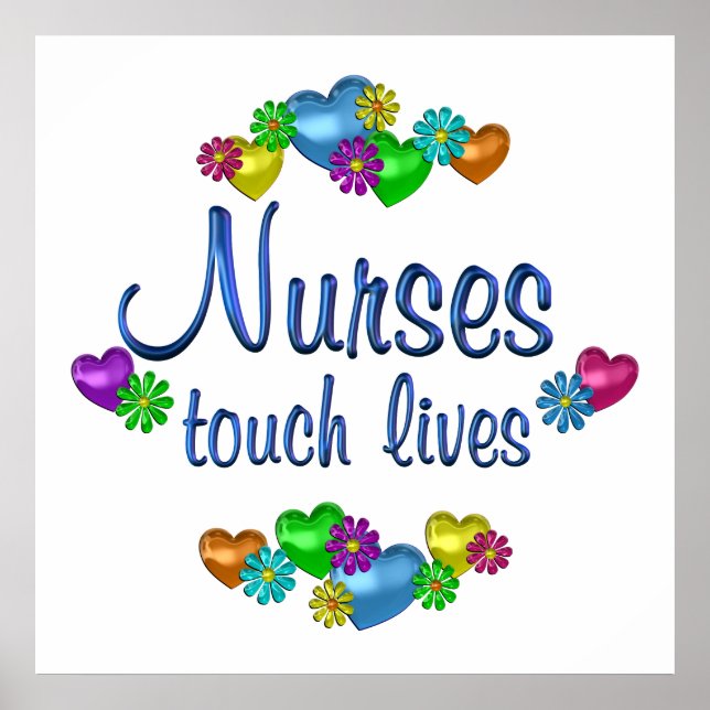 Nurses Touch Lives Poster (Framsidan)