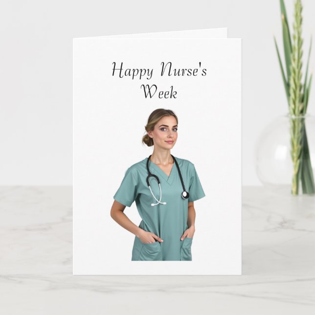 Nurse's Week Appreciation Card Helgkort (Framsida)