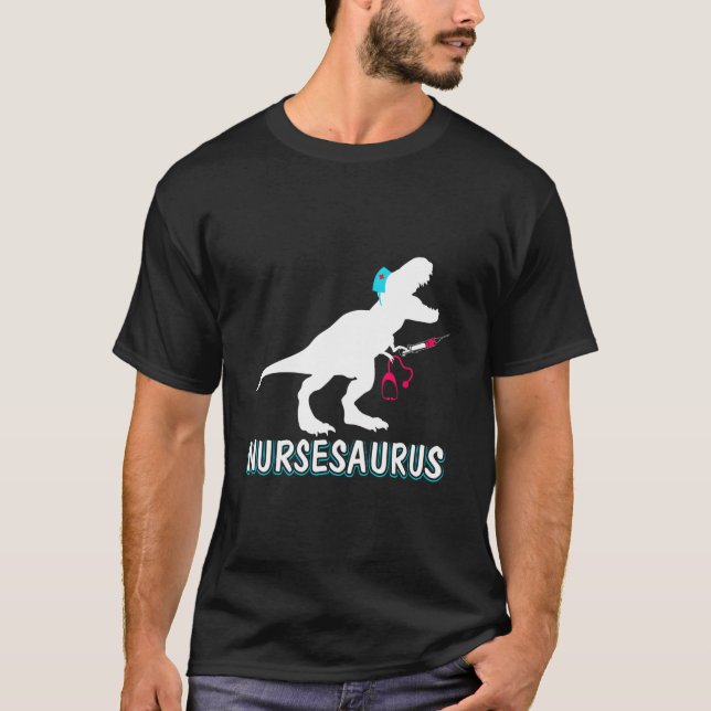 Nursesaurus Nurse-A-Saurus Nurse For Rn Lpn T Shirt (Framsida)