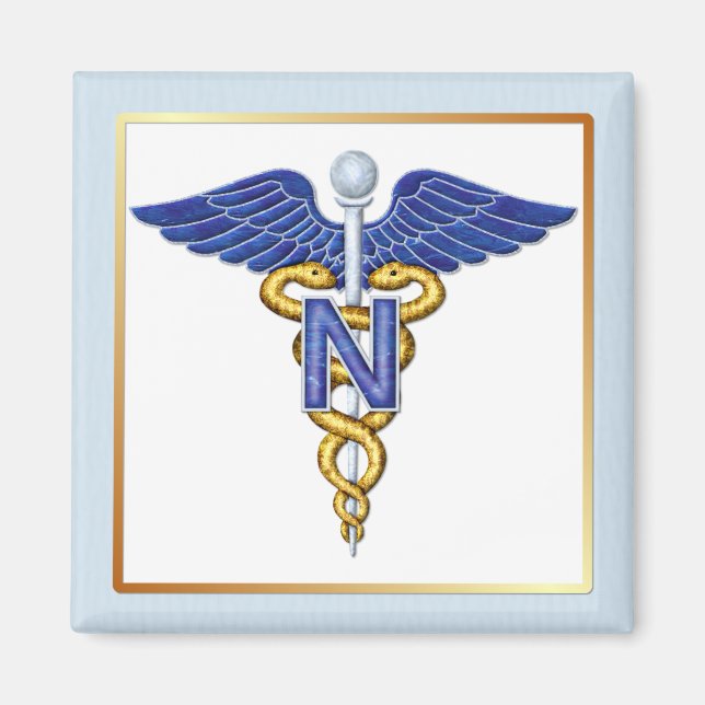 Nursing Caduceus Magnet (Framsidan)