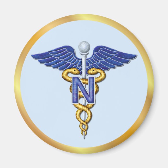 Nursing Caduceus Magnet (Framsidan)