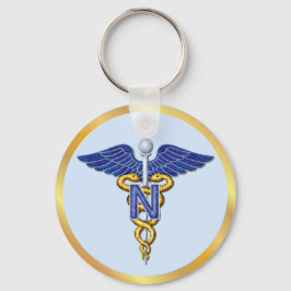 Nursing Caduceus Nyckelring