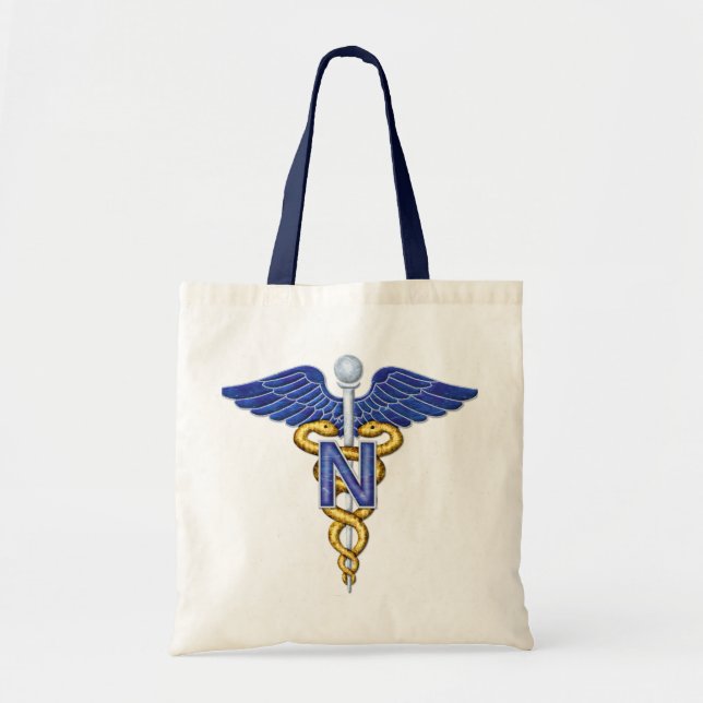 Nursing Caduceus Tygkasse (Framsidan)