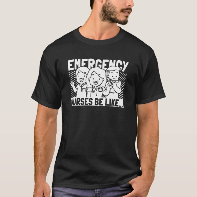 Nursing  Caretaker Hospital Emergency Nurse  1 T Shirt (Framsida)