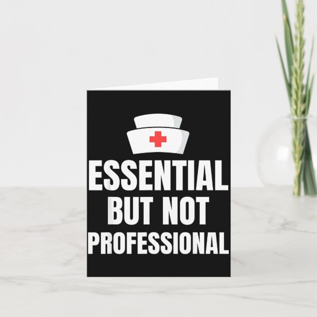 Nursing Degree - Essential But Not Professional  Kort (Framsida)