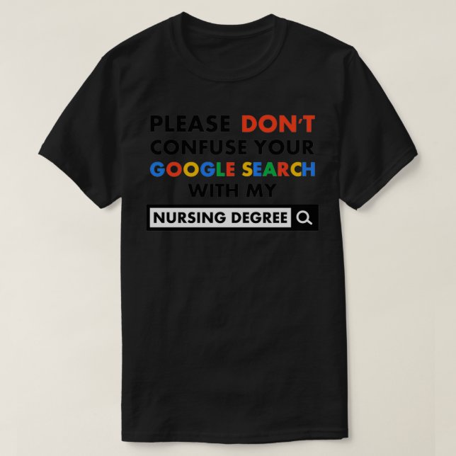 Nursing Degree T Shirt (Design framsida)
