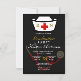 Nursing Graduation Invitation Inbjudningar