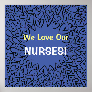 NURSING POSTER ART Prints Kärlek våra sjukskötersk