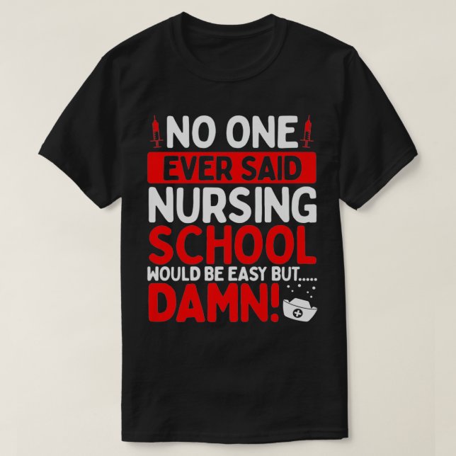 Nursing School Graduation Party Nursing Student Ac T Shirt (Design framsida)