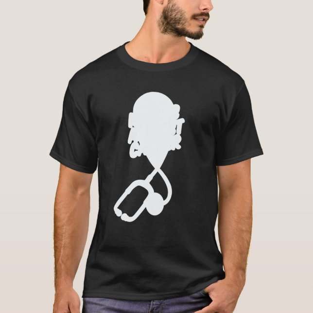 Nursing Stethoscope  Caretaker Hospital Oncology N T Shirt (Framsida)