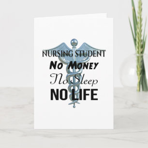 Nursing Student Funny Nurse Quote Kort