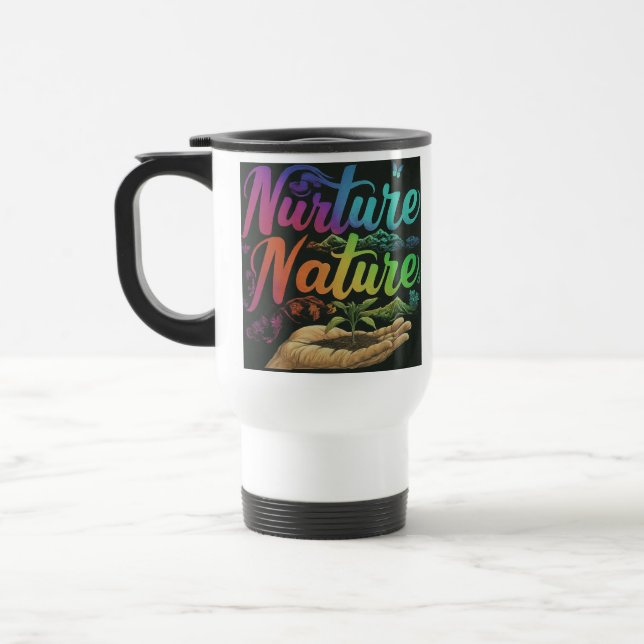 "Nurture Nature" Resekaffemug. Resemugg (Vänster)