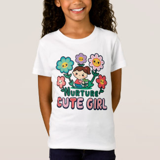 Nurture söt flicka t shirt