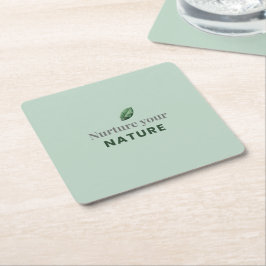 Nurture Your Nature Minimal Motivationsunderlägg Underlägg Papper Kvadrat