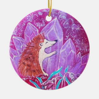 Nurturing Ceramic Round Ornament