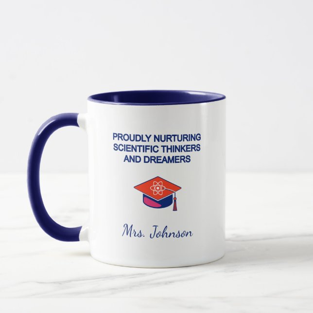 Nurturing Scientific Thinkers & Dreamers Proudly Mugg (Vänster)