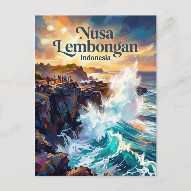 Nusa Lembongan Indonesien Vykort (Framsida)