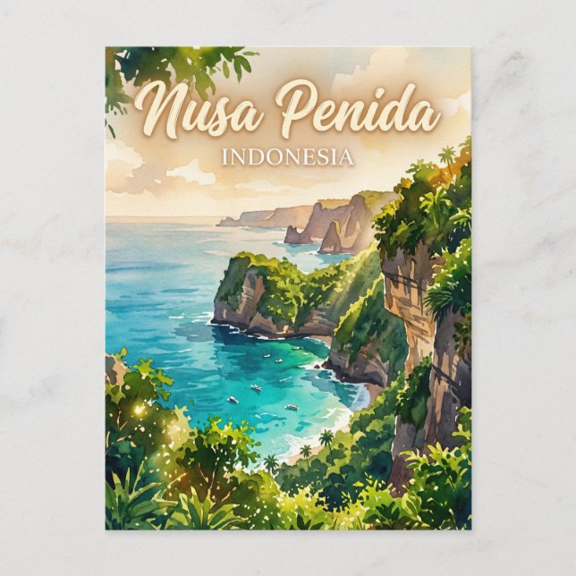 Nusa Penida Indonesien Vykort (Framsida)