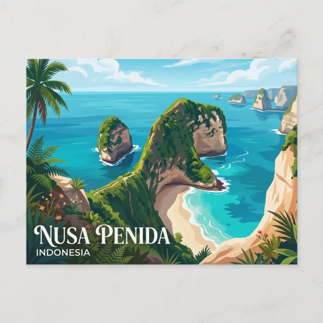 Nusa Penida Indonesien Vykort (Framsida)