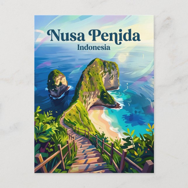 Nusa Penida Indonesien Vykort (Framsida)