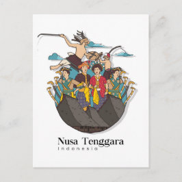 Nusa Tenggara Indonesien Resa Vykort