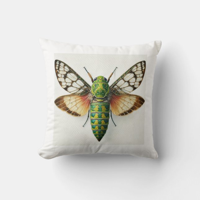 Nusalala Insect 120924IREF233 - Watercolor Kudde (Framsida)