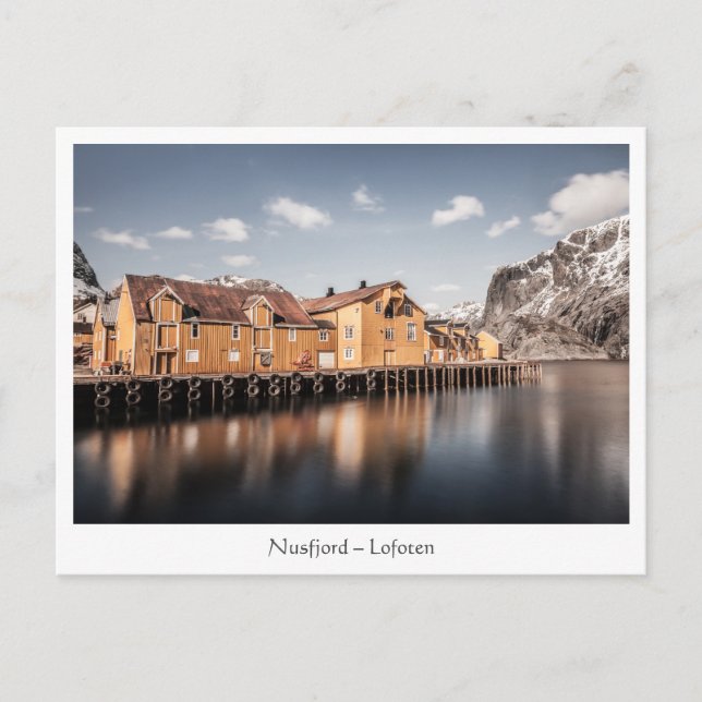 Nusfjord Lofoten Norge Vykort (Framsida)