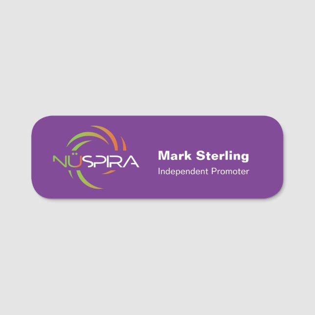 NuSpira Namn bricka Namnbricka (Framsida)