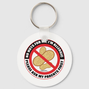 Nut Allergy Nyckelring