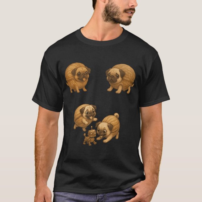 Nut Pug-paket s (Inspirerad av Dimension 20: Cloud T Shirt (Framsida)