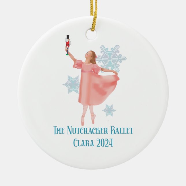 Nutcracker 2024 - Clara Julgransprydnad Keramik (Framsidan)